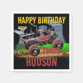 Guardanapo De Papel Monster Jam - Aniversário Zumbi