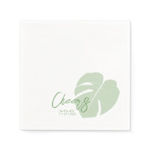 Monstera: Casamento Tropical Moderno - Folhas Verd