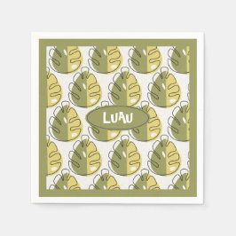 Guardanapo De Papel Monstera Leaves – Green