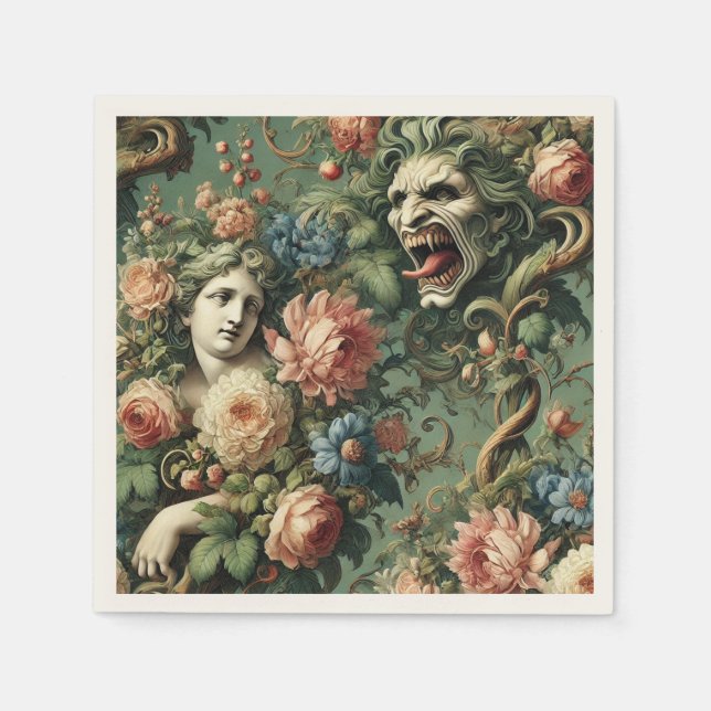 Guardanapo De Papel Monstres au Paradis - Vitoriano Gótico (Frente)