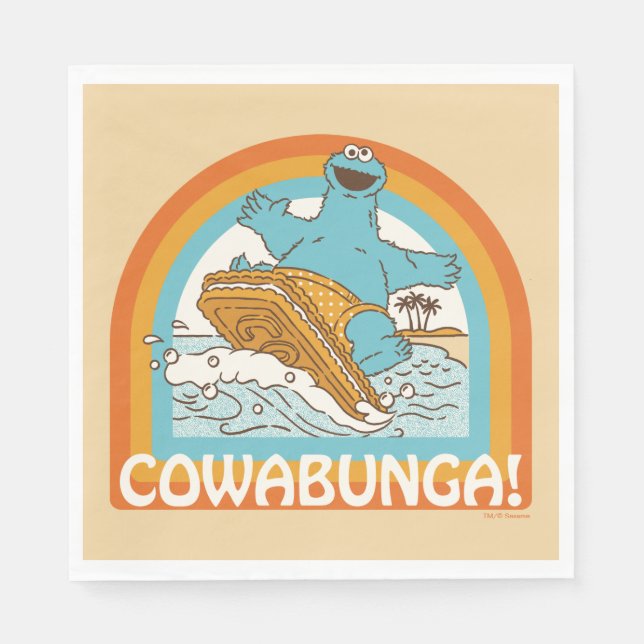 Guardanapo De Papel Monstro do Biscoito Cowabunga! (Frente)