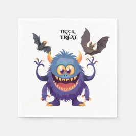 Guardanapo De Papel Monstro do Bobo Halloween