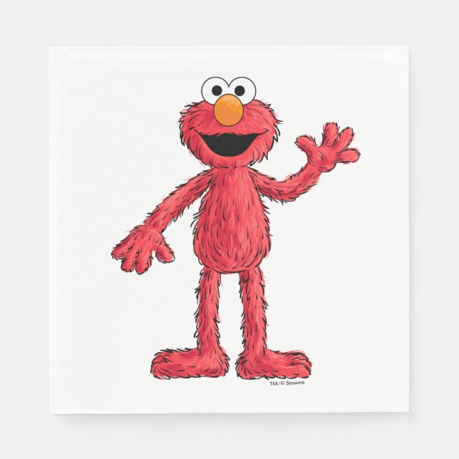 Guardanapo De Papel Monstro no final desta história | Cutie Elmo (Frente)