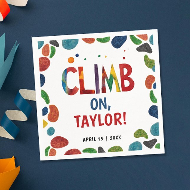 Guardanapo De Papel Montanha Colorida De Pedra Divertida Pintada (Criador carregado)