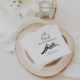 Guardanapo De Papel Montanha Coma Bebida Somos Casados