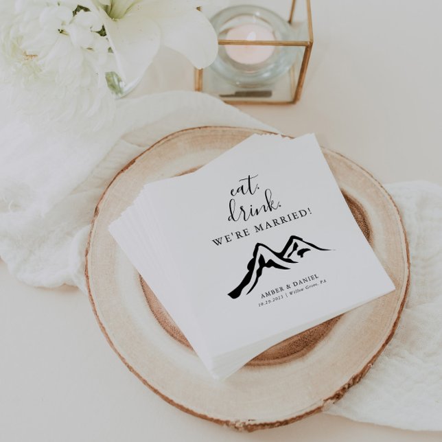 Guardanapo De Papel Montanha Coma Bebida Somos Casados (Criador carregado)