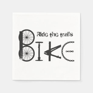 Guardanapo De Papel Monte a arte dos grafites da bicicleta das