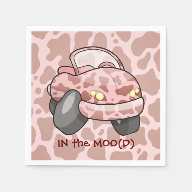 Guardanapo De Papel Moo Car (Frente)