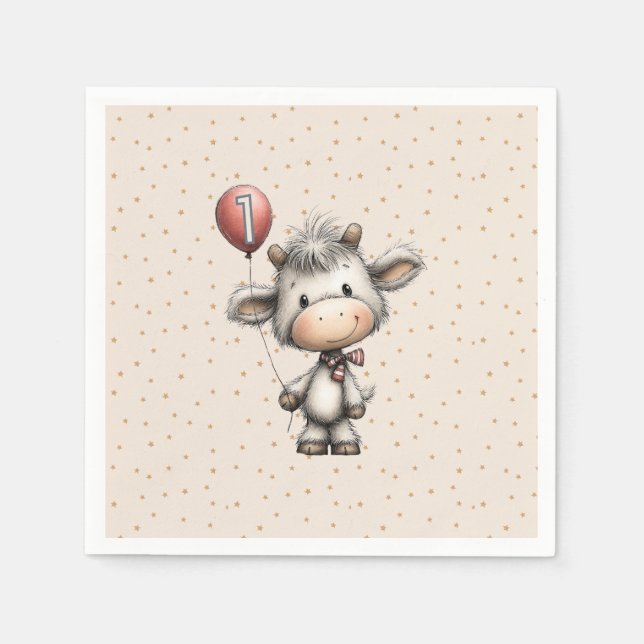 Guardanapo De Papel Moo Magic: Edição Um Ano! (Frente)