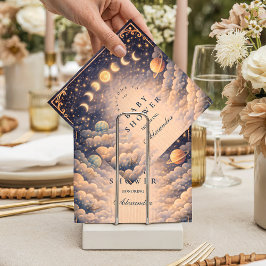 Guardanapo De Papel Moon Phases Space Baby Shower