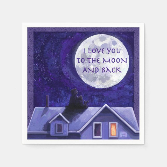Guardanapo De Papel Moon Watch (Frente)