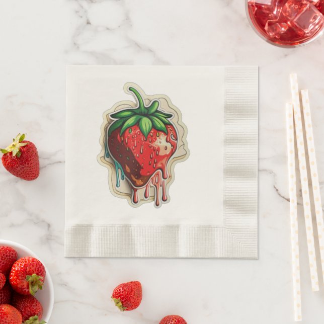 Guardanapo De Papel Morango (Insitu)