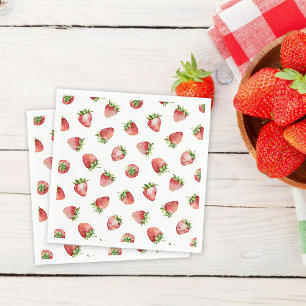 Guardanapo De Papel Morango Aniversário Doce de Morango