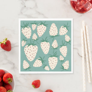 Guardanapo De Papel Morango Branco Pineberry Encontro de Noiva PERSONA