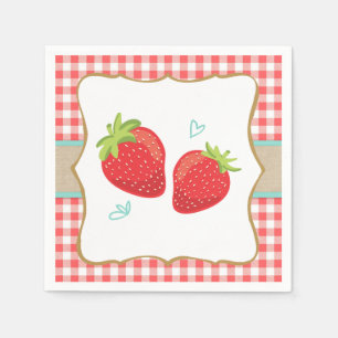 Guardanapo De Papel Morango Papel Napkins fruta Picnic