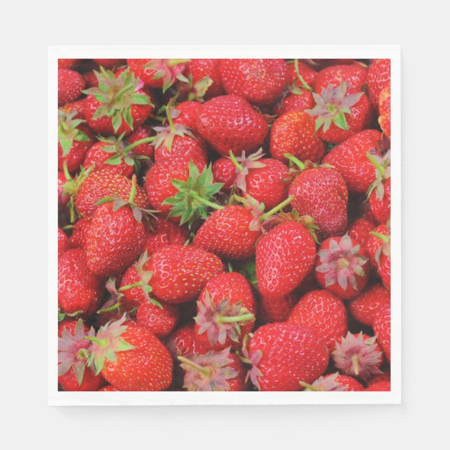 Guardanapo De Papel Morangos (Frente)