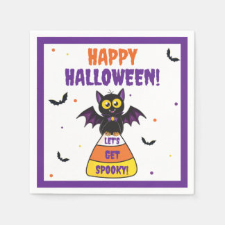 Guardanapo De Papel Morcego Vampiro Fofo Milho Doce De Halloween