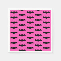 Morcegos do Dia das Bruxas Rosa e Negra