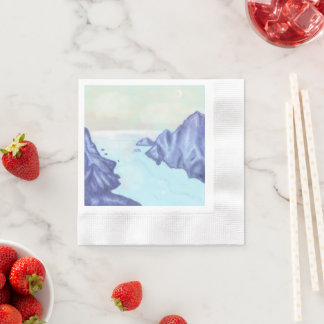 Guardanapo De Papel Morning on the Fjord 