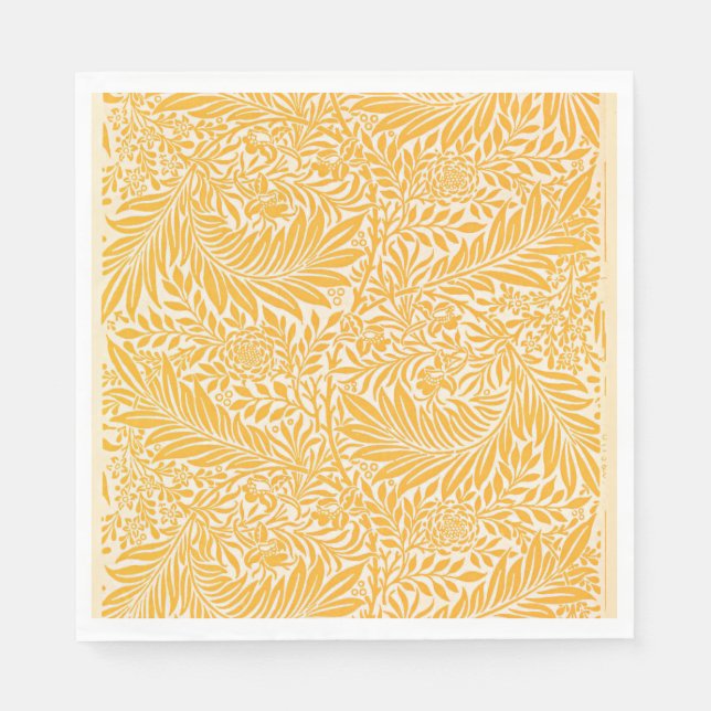 Guardanapo De Papel Morris - Larkspur, ouro amarelo (Frente)