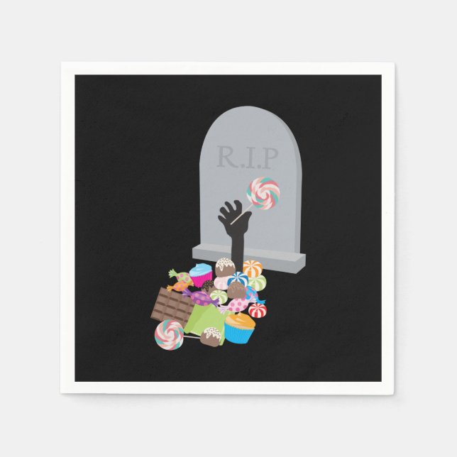 Guardanapo De Papel Morte por Candy Halloween Design (Frente)