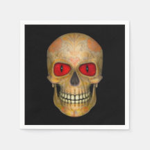 Morto do Crânio Voodoo Zombie Cocktail Napkins