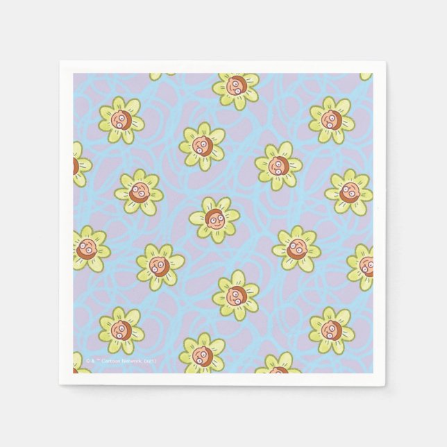Guardanapo De Papel Morty Flower Pattern (Frente)