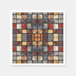 Guardanapo De Papel Mosaico de parede de tijolo