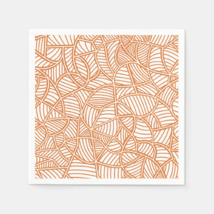 Guardanapo De Papel Mosaico Escuro Folheto Aleatório Laranja