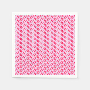 Guardanapo De Papel Mosaico Rosa e Vermelho