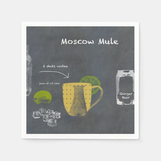 Guardanapo De Papel Moscou Mule (Frente)
