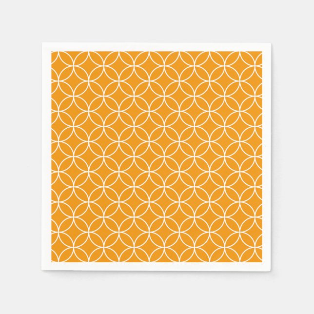 Guardanapo De Papel Motif Shippô Orange et blanc (Frente)