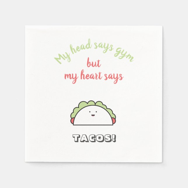 Guardanapo De Papel Motivação Engraçada de Workout Gym (Frente)