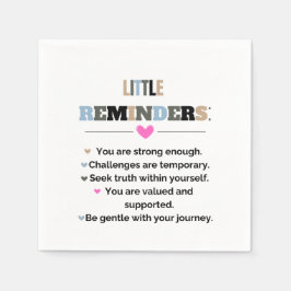 Guardanapo De Papel Motivação Inspiracional Oferece pequenos lembretes