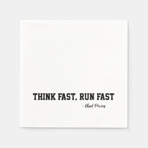 Guardanapo De Papel Motivação Rápida de Futebol do Think Fast Run