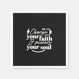Guardanapo De Papel Motivational Christian Quote – Charge Your Faith