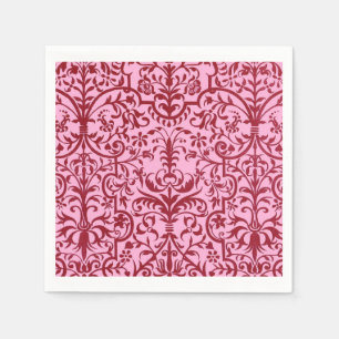 Guardanapo De Papel Motivo vitoriano em rosa