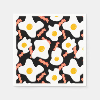 Guardanapo De Papel Motivos, Ovos E Lado De Bacon