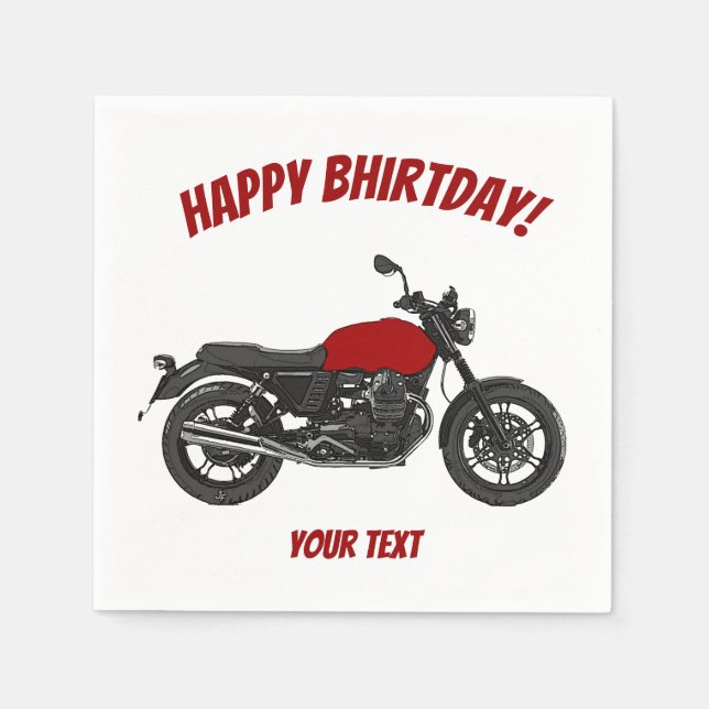 Guardanapo De Papel Motocicleta (Frente)