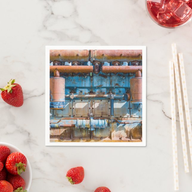 Guardanapo De Papel Motor a diesel imperial do Atlas antigo e enferruj (Insitu)