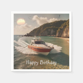 Guardanapo De Papel Motor Boat Birthday