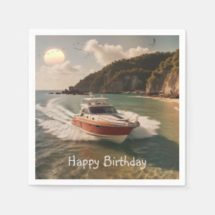 Guardanapo De Papel Motor Boat Birthday