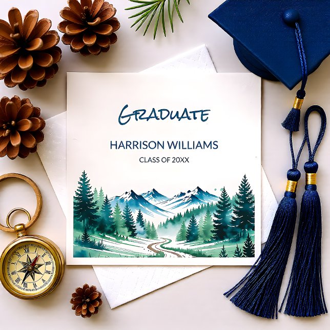 Guardanapo De Papel Mountain Adventure Grad Party Decor (Criador carregado)