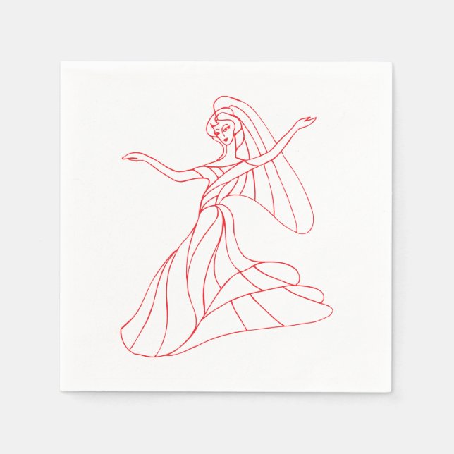 Guardanapo De Papel Movendo Danseuse Napkins (Frente)