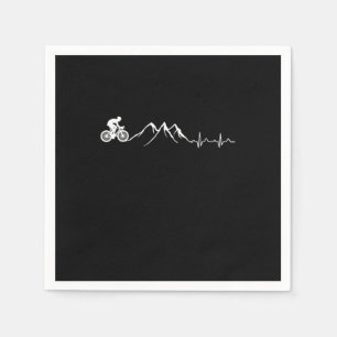 Guardanapo De Papel MTB Mountain Bike Bicycle Biker Gift Cyclist Heart