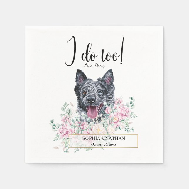 Guardanapo De Papel Mudi Dog Wedktail Napkins (Frente)