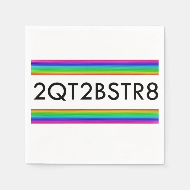 Guardanapo De Papel Muito Bonito Para Ser Hetero (Frente)
