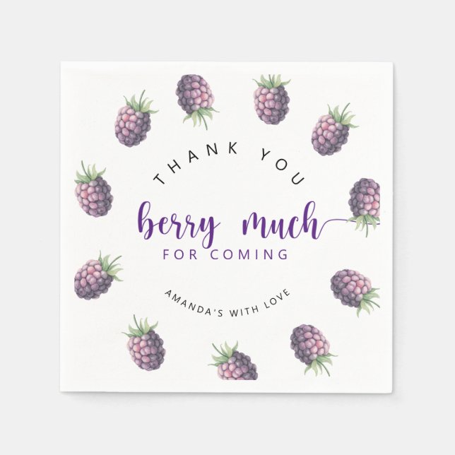 Guardanapo De Papel Muito obrigado. (Frente)