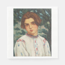 Mulher camponesa romena (por Stefan Dimitrescu)