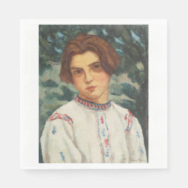 Guardanapo De Papel Mulher camponesa romena (por Stefan Dimitrescu)